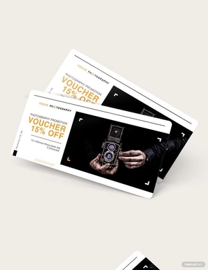 Photography Promotion Voucher Template