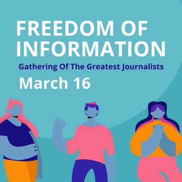 Free Freedom of Information Day Poster Vector Template to Edit Online
