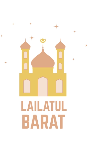 Free Lailatul Barat iPhone Background Template to Edit Online