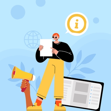 Free Happy Freedom of Information Day Clipart Template to Edit Online