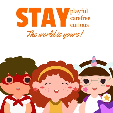 Free Children Supportive Instagram Post Template to Edit Online