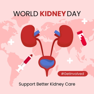 Free World Kidney Day Instagram Post Template to Edit Online