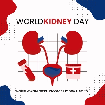 Free World Kidney Day Whatsapp Post Template to Edit Online