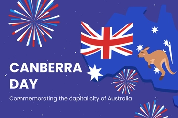 Free Canberra Day Banner Template to Edit Online