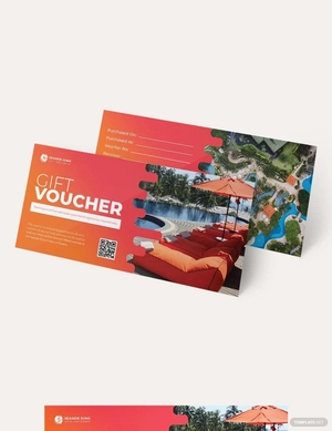 Resort Hotel Voucher Template