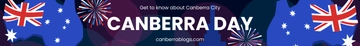 Free Canberra Day Website Banner Template to Edit Online