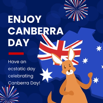 Free Canberra Day Instagram Post Template to Edit Online