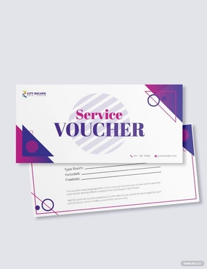 Service Hotel Voucher Template