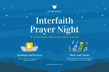 Free Prayer Night Banner Template to Edit Online
