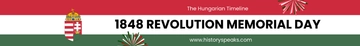 Free 1848 Revolution Memorial Day Website Banner Template to Edit Online
