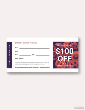 Service Voucher Template