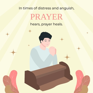 Free Prayer Instragram Post Template to Edit Online