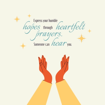 Free Prayer Whatsapp Post Template to Edit Online