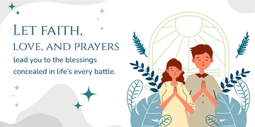 Free Prayer Twitter Post Template to Edit Online