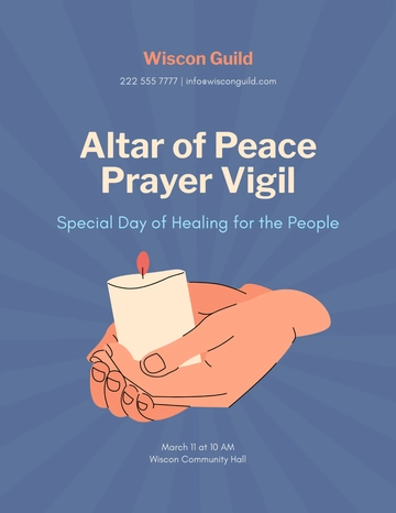 Free Prayer Vigil Flyer Template to Edit Online