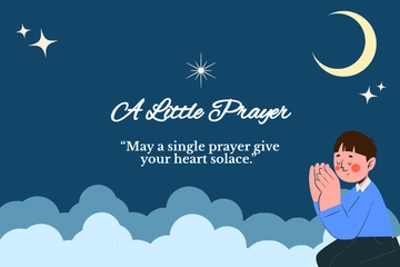 Free Prayer Post Card Template to Edit Online