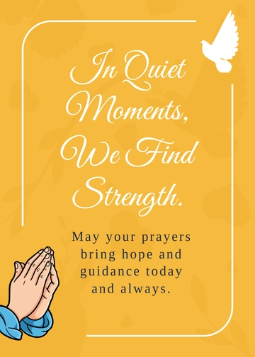 Free Prayer Message Template to Edit Online