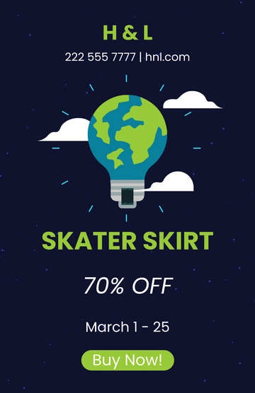 Free Earth Hour Poster Template to Edit Online