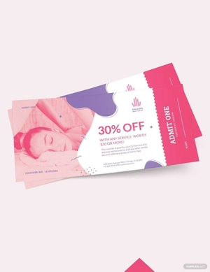 Simple Ticket Voucher Template