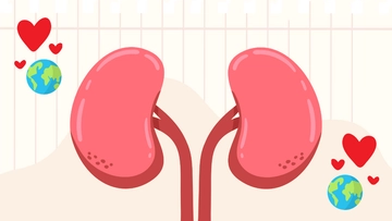 Free World Kidney Day Cartoon Background Template to Edit Online