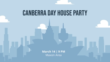 Free Canberra Day Invitation Background Template to Edit Online