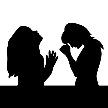 Free Prayer silhouette Template to Edit Online
