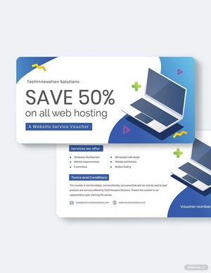 Website Service Voucher Template
