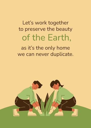 Free Nature Message  Template to Edit Online