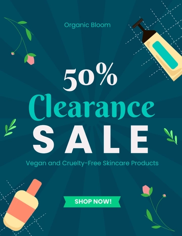 Free Nature Organic Products Sale Template to Edit Online