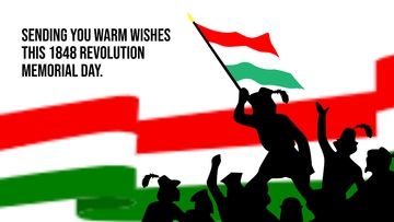 Free 1848 Revolution Memorial Day Wishes Background Template to Edit Online