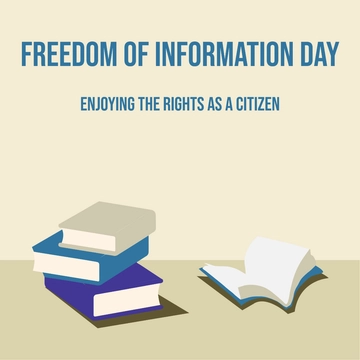 Free Freedom of Information Day FB Post Template to Edit Online