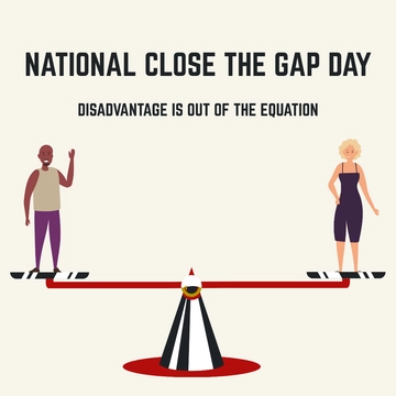 Free National Close the Gap Day FB Post Template to Edit Online