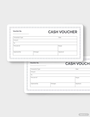 Blank Cash Voucher Template