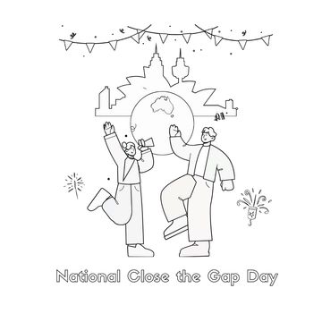 Free National Close the Gap Day Drawing Clipart Template to Edit Online