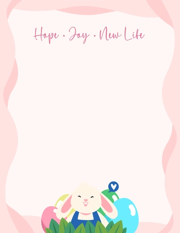 Free Easter Border Template to Edit Online