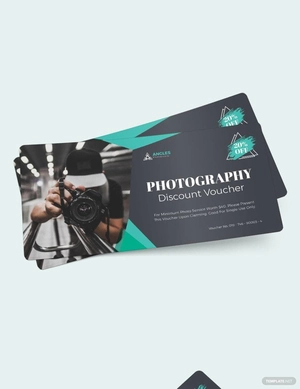 Blank Photography Voucher Template
