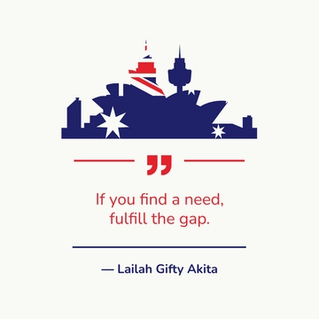 Free National Close the Gap Day Quote Vector Template to Edit Online