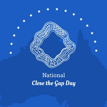 Free National Close the Gap Day Clipart Template to Edit Online