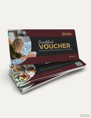 Breakfast in Bed Hotel Voucher Template