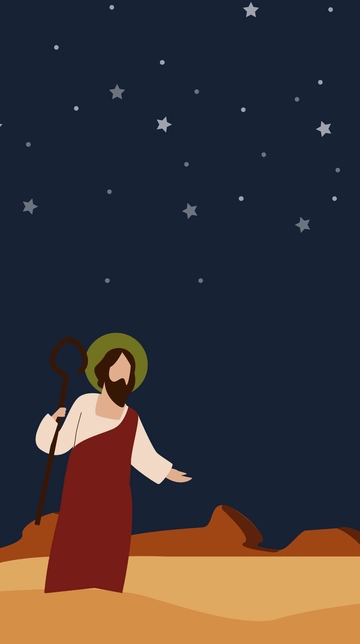 Free Saint Joseph's Day iPhone Background Template to Edit Online