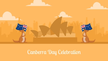 Free Canberra Day Banner Background Template to Edit Online