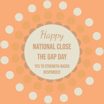 Free National Close the Gap Day Whatsapp Post Template to Edit Online