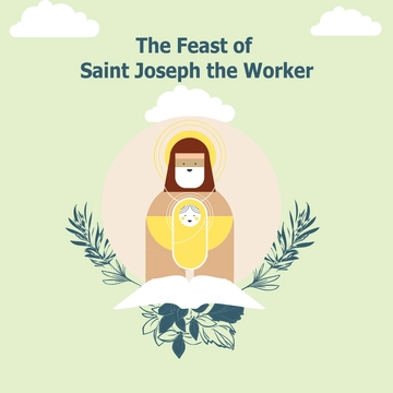 Free Saint Joseph's Day Flyer Vector Template to Edit Online