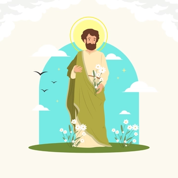 Free Happy Saint Joseph's Day Clipart Template to Edit Online