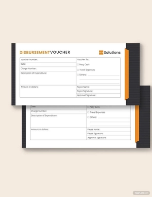 Cash Disbursement Voucher Template