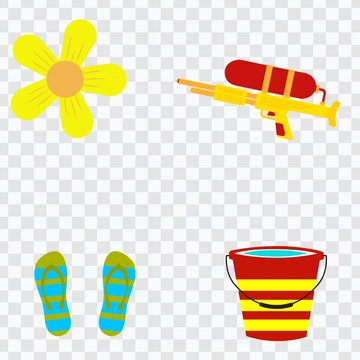 Free Songkran Icons Template to Edit Online
