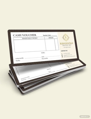 Luxury Cash Voucher Template