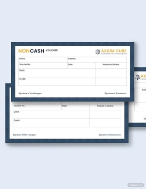 Non Cash Voucher Template