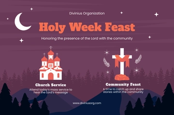 Free Holy Week Banner Template to Edit Online