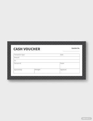 Printable Cash Voucher Template